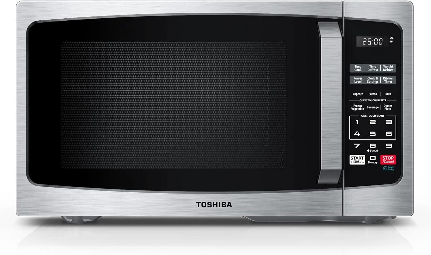 TOSHIBA Microwave Oven – 0.9 Cu Ft, 900W Stainless Steel