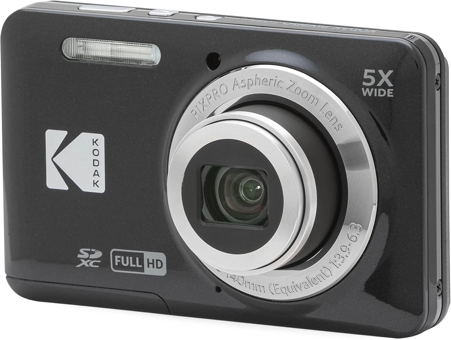KODAK PIXPRO FZ55-BK Camera – 16MP, 5X Optical Zoom, 2.7-inch LCD