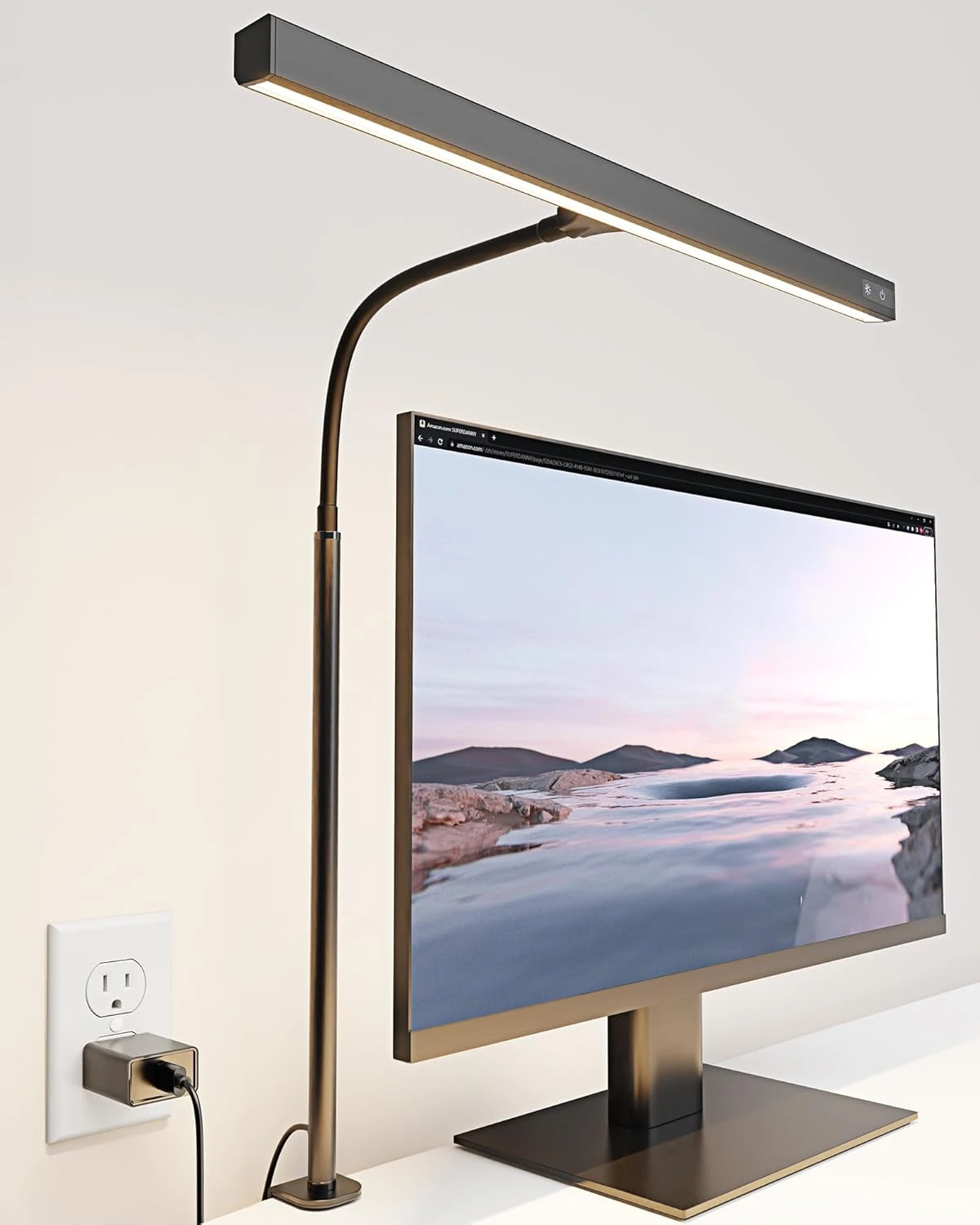 SUPERDANNY LED Desk Lamp – Dimmable, Adjustable Gooseneck