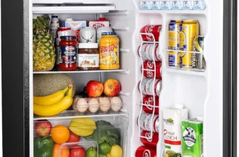 Upstreman Mini Fridge – 3.2 Cu.Ft, Adjustable Thermostat