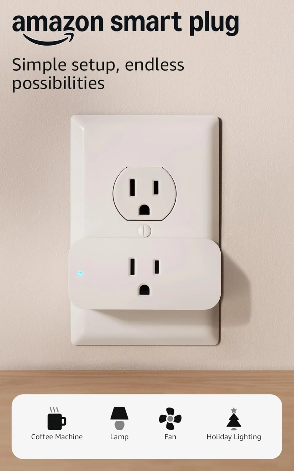 Amazon Smart Plug – Works with Alexa, Voice Control Enabled