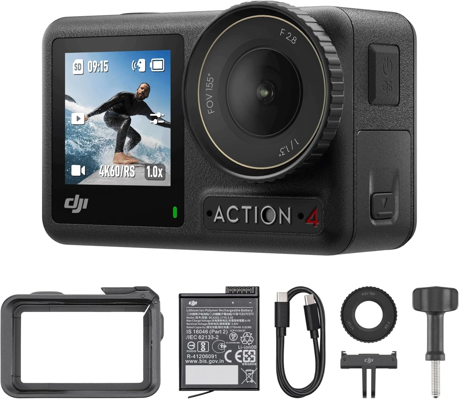 DJI Osmo Action 4 – 4K/120fps, Waterproof Camera