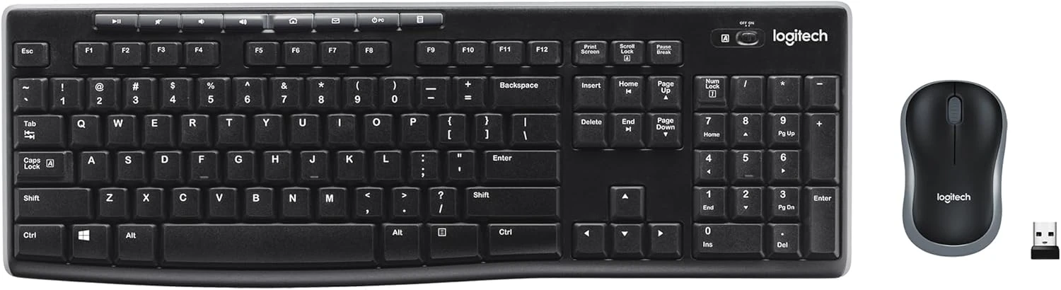 Logitech MK270 Wireless Keyboard & Mouse – 2-Year Battery