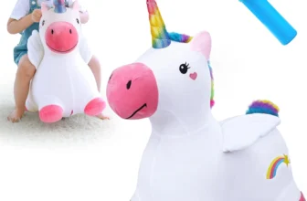 iPlay Bouncy Pals Unicorn – Inflatable Toddler Hopper