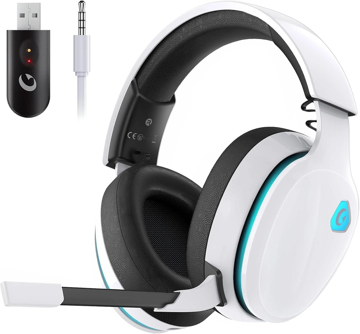 Gtheos Wireless Gaming Headset – Noise Canceling, 40+Hr Battery