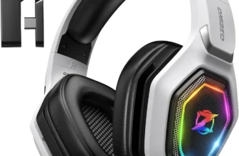 Ozeino Wireless Gaming Headset – Lossless Audio, 40-Hr Battery