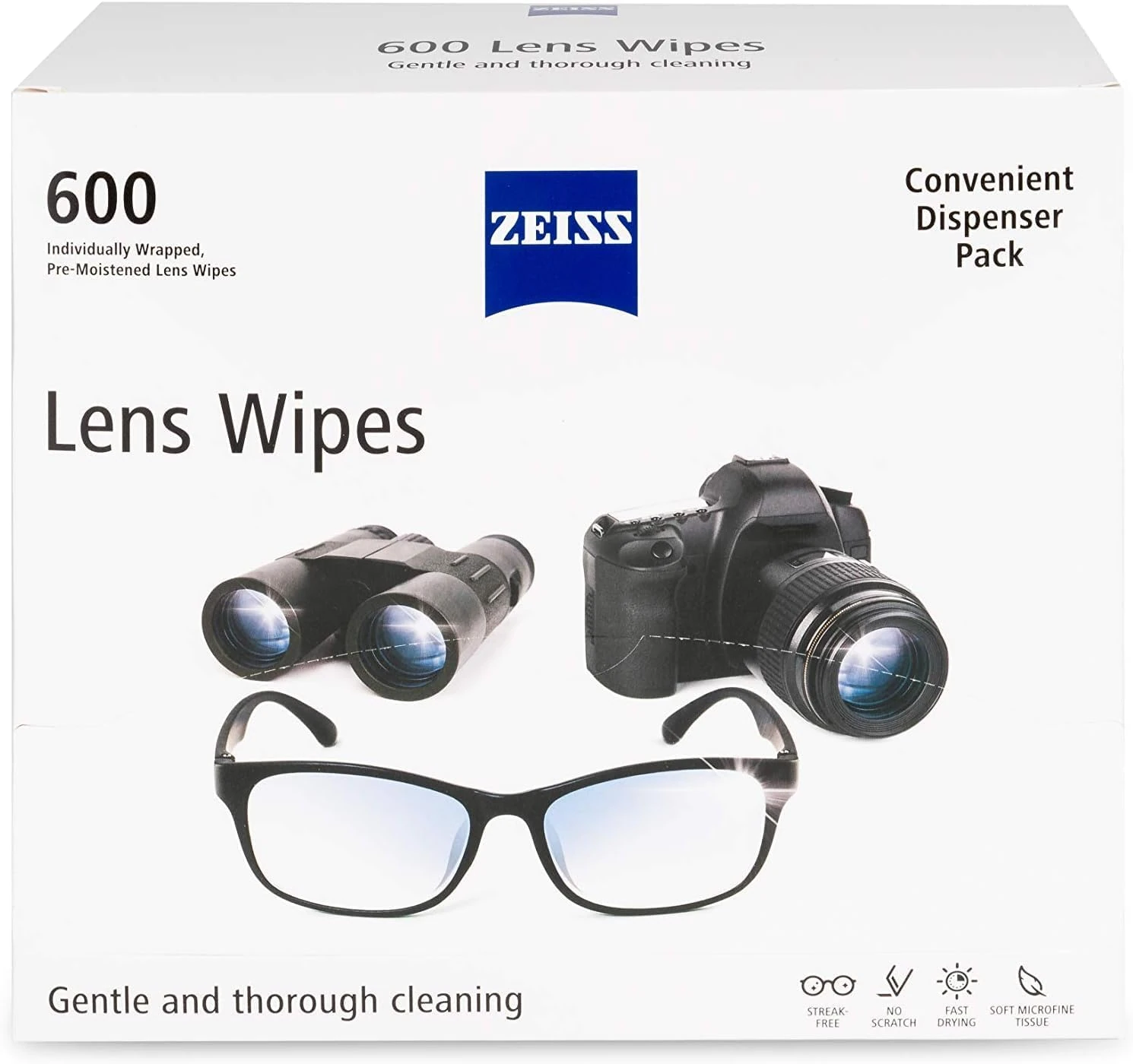 ZEISS Lens Cleaning Wipes – Effective cleaning of various optical surfaces