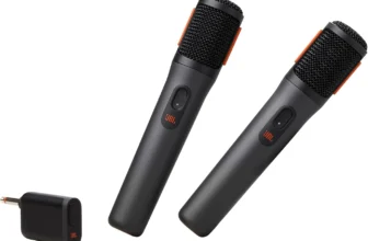 JBL PartyBox Wireless Mic – Dual Mics, 20hr Battery, For singing