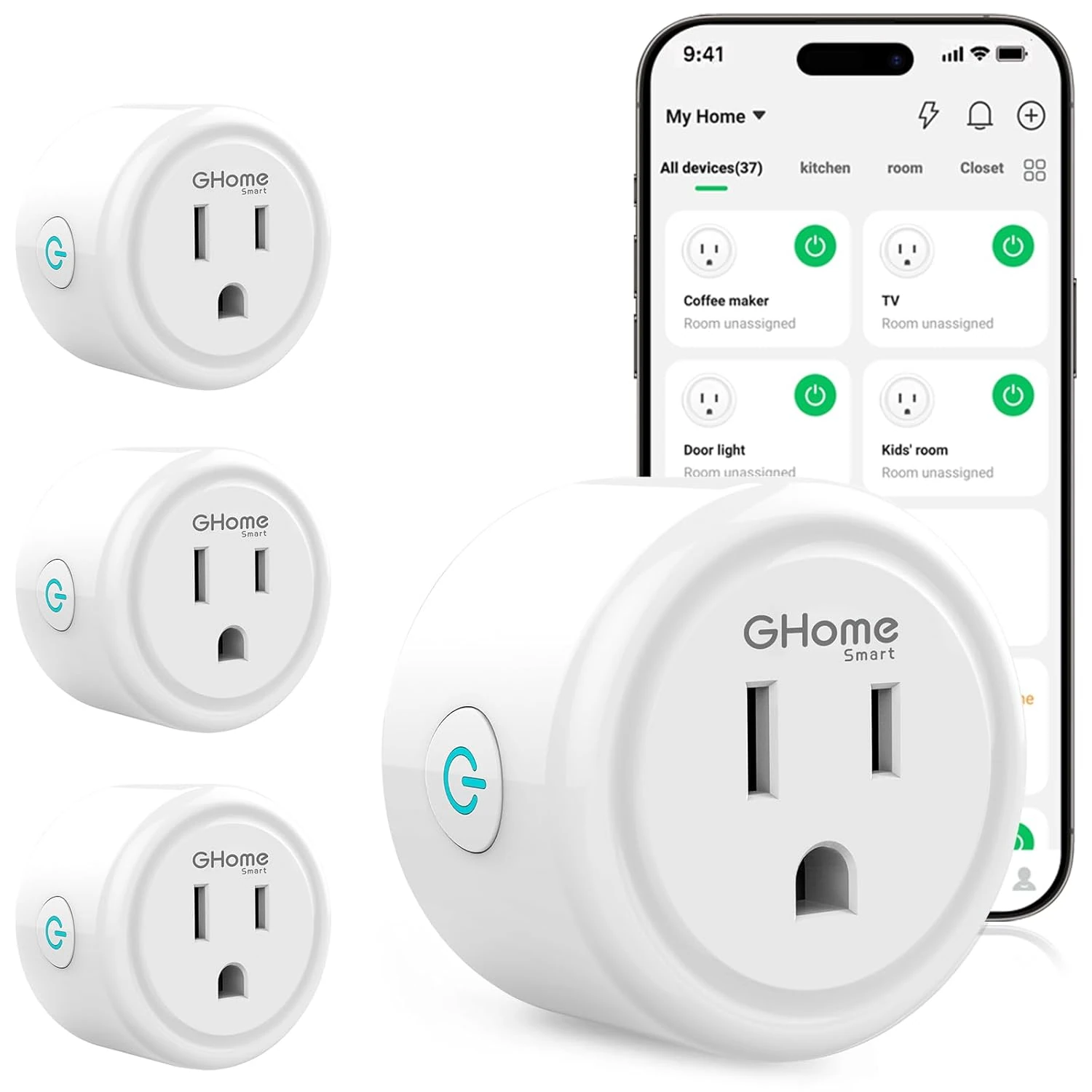GHome Smart Plug – WiFi Remote Control of Electrical Appliances
