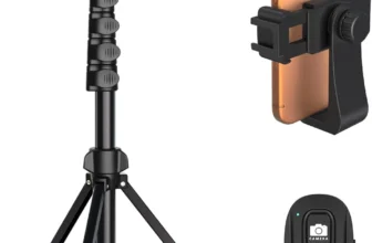 Liphisy 64″ Tripod – Adjustable, Multi-Angle Shots, Reliable and Convenient Platform