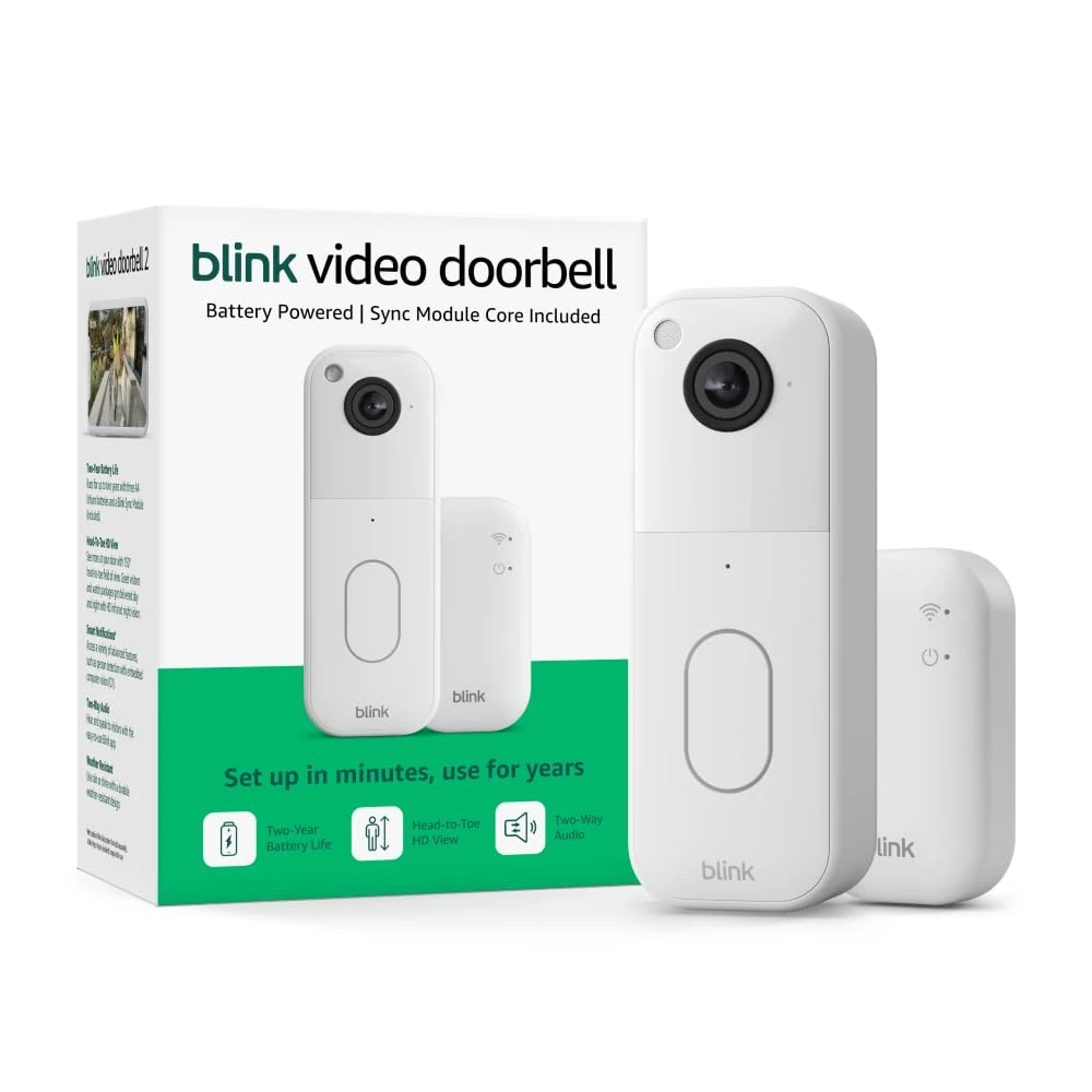 Blink Video Doorbell – Video Monitoring for Home Security, HD View