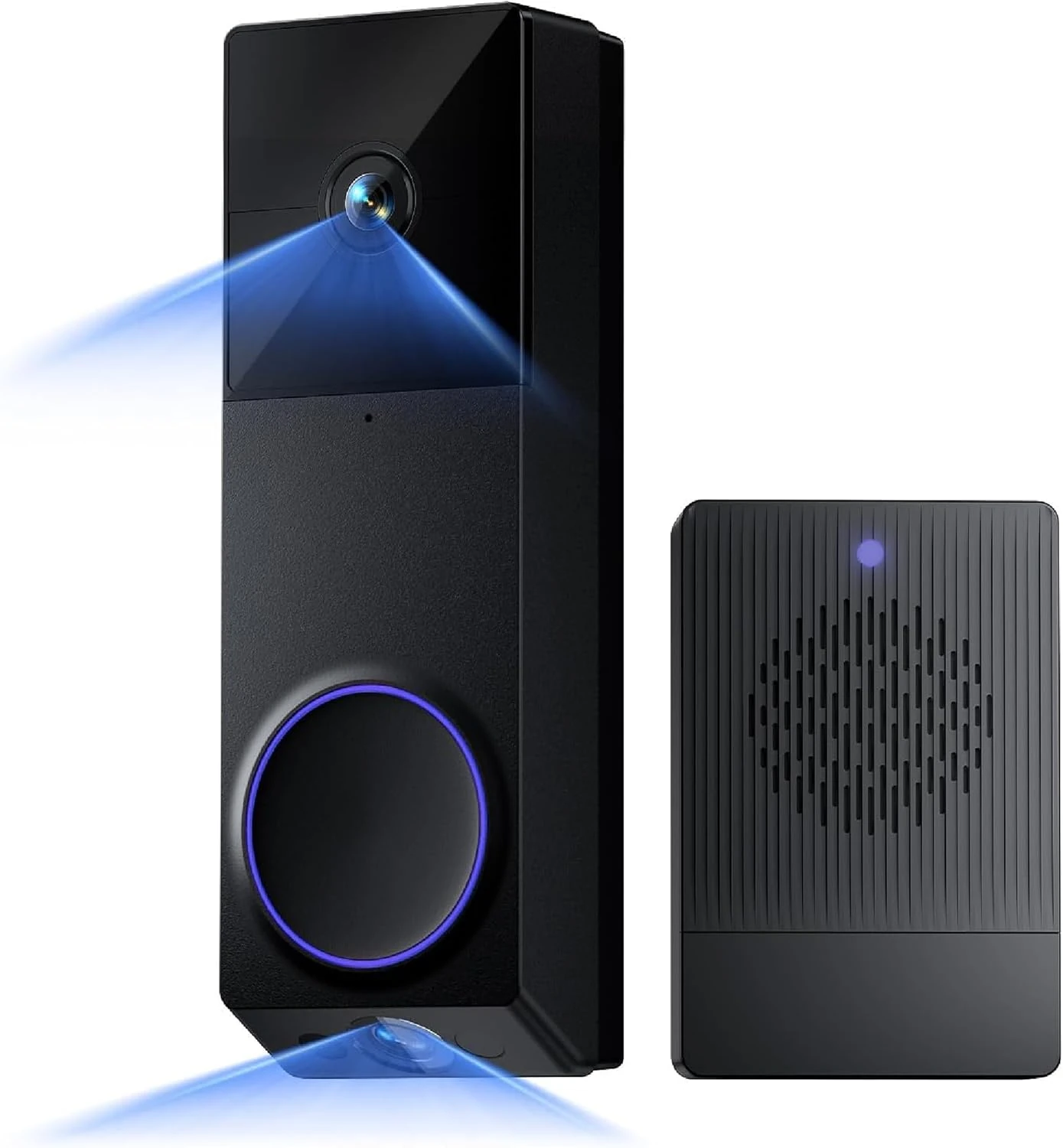 WYZE Duo Cam Doorbell – 2K HD, Color Night Vision, Enhanced Dual-camera System