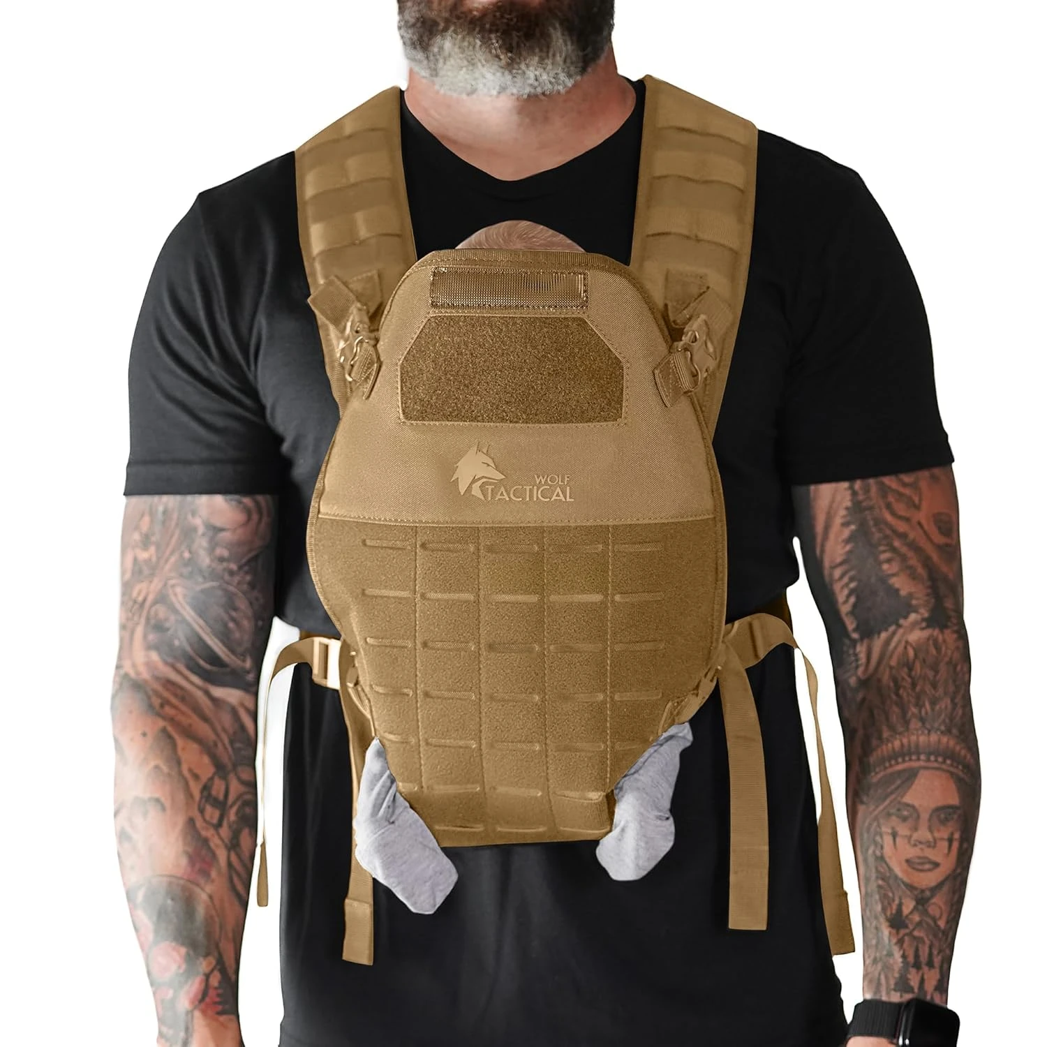 WOLF Tactical Baby Carrier – Military Style for Men