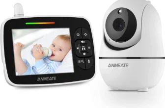 ANMEATE Baby Monitor – Pan-Tilt-Zoom, Night Vision