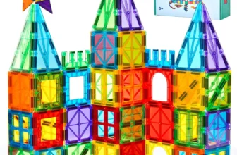 FNJO Magnetic Tiles – 110PCS STEM Building Set