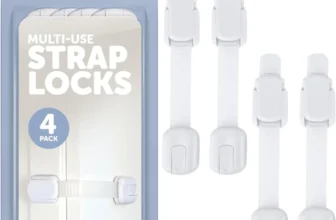 Jool Baby Child Safety Strap Locks – 4 Pack, 3M Adhesive