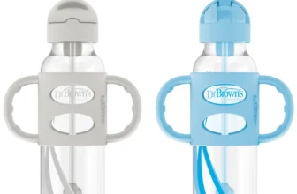 Dr Sippy Straw Bottle – Spill-Proof, Silicone Handles
