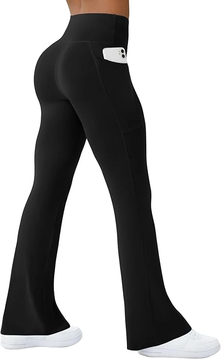 COPYLEAF Women’s Yoga Pants – High Waisted, Flare Leggings