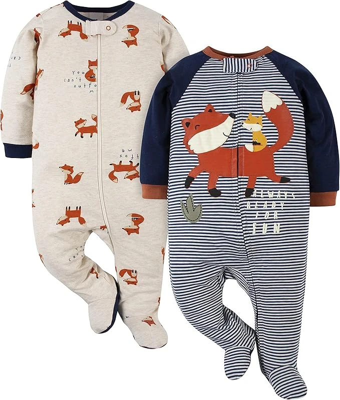 Gerber Baby Boys’ Pajamas – 2-Pack Sleep ‘N Play