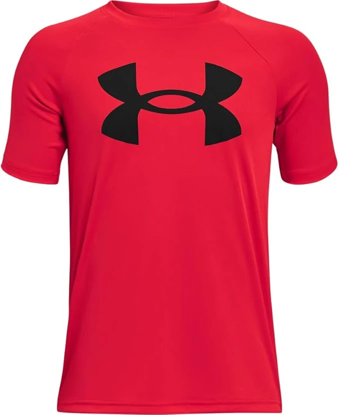 Under Boys Tech T-Shirt – Big Logo, Short Sleeve