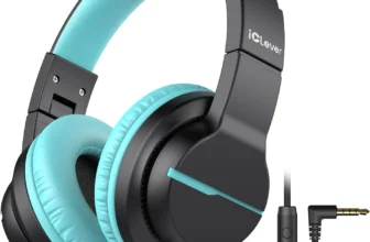 iClever Kids Headphones – Mic, Volume Limiter 85dBA