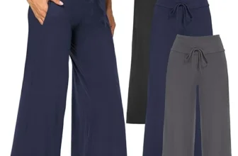 Showitty Women’s Wide Leg Pants – Pockets, Loose Fit