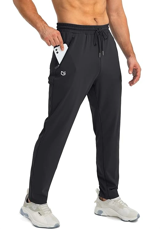 G Gradual Men’s Sweatpants – Zipper Pockets, Tapered Fit