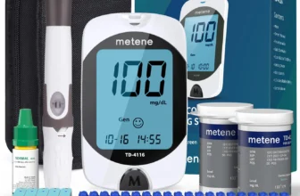 Metene Blood Glucose Monitor Kit – No Coding, Large Display