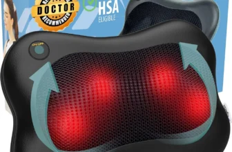 Zyllion Shiatsu Back and Neck Massager – 3D Kneading, Heat Therapy