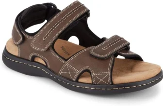 DOCKERS Men’s Sandals – Memory Foam, Adjustable Straps