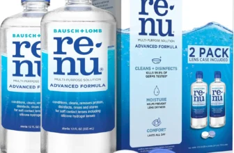 Renu Contact Lens Solution – Advanced Formula, 12 Fl Oz (Pack of 2)