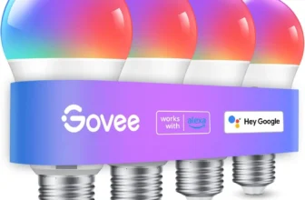 Govee Smart Light Bulbs – 16 Million Colors, WiFi & Bluetooth LED, 800 Lumens