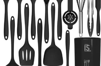 AOTHOD Silicone Cooking Utensils – Heat Resistant, BPA Free