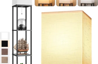 PARTPHONER Floor Lamp – Shelves, 3 CCT LED Bulb