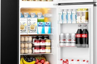 EUHOMY Refrigerator – 7.4 Cu.Ft., Adjustable Thermostat