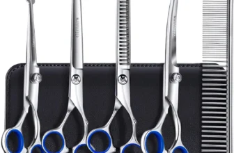 Gimars Dog Grooming Scissors – Titanium Coated, Round Tip
