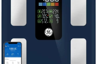 GE Smart Scale – 500lbs Capacity, BMI, Fat, Muscle Mass, Bluetooth