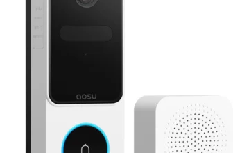 aosu Video Doorbell – Head-to-Toe View, Smart Human Detection, Alexa