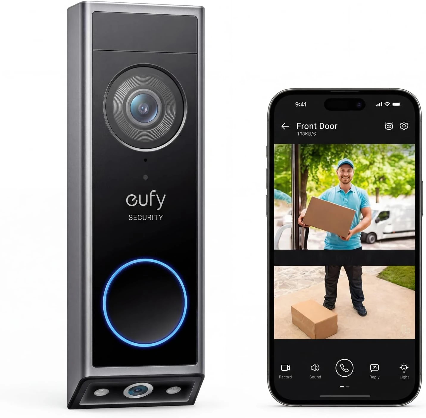 Orbitell Video Doorbell – AI Motion Detection, Night Vision