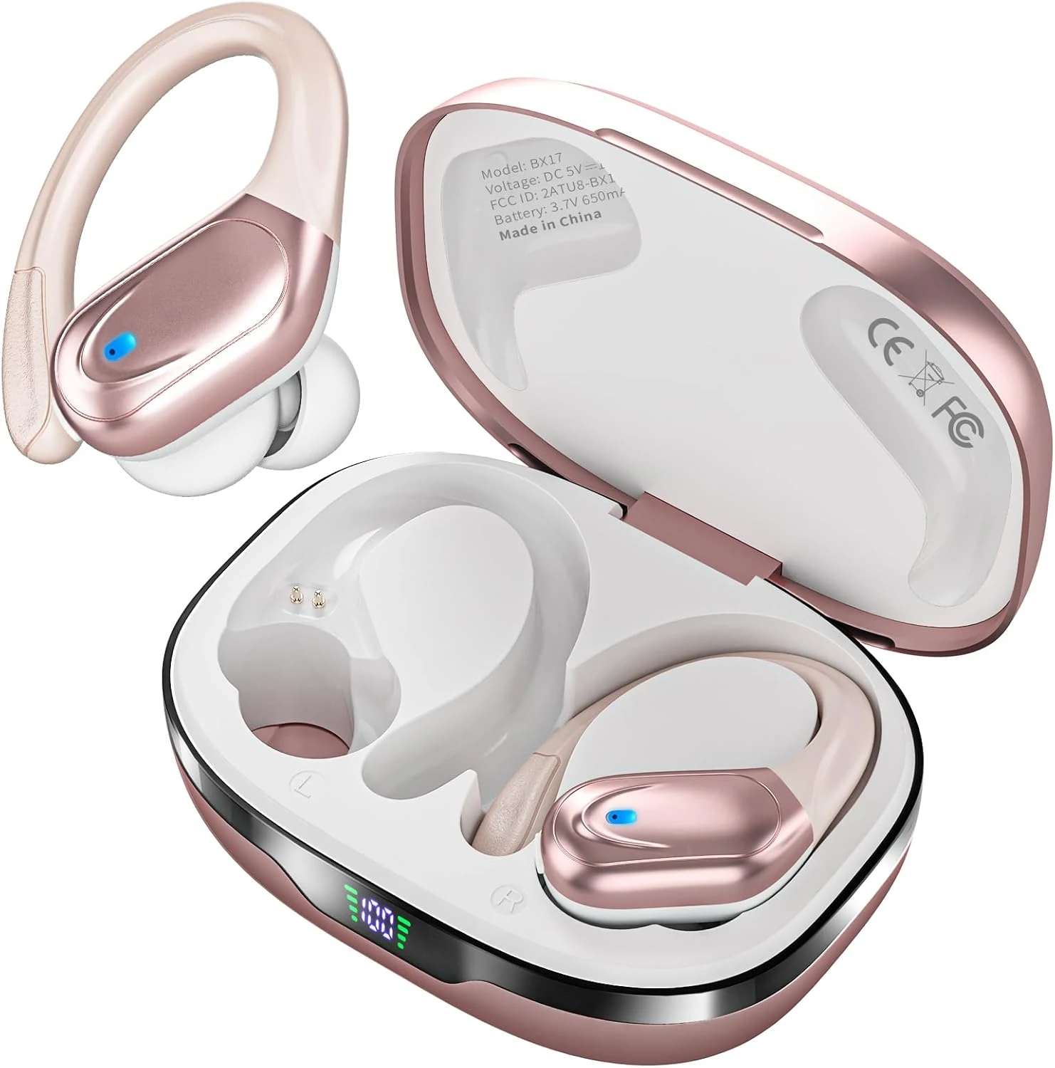 HAOYUYAN Wireless Earbuds – 80Hrs Playtime, IPX7 Waterproof