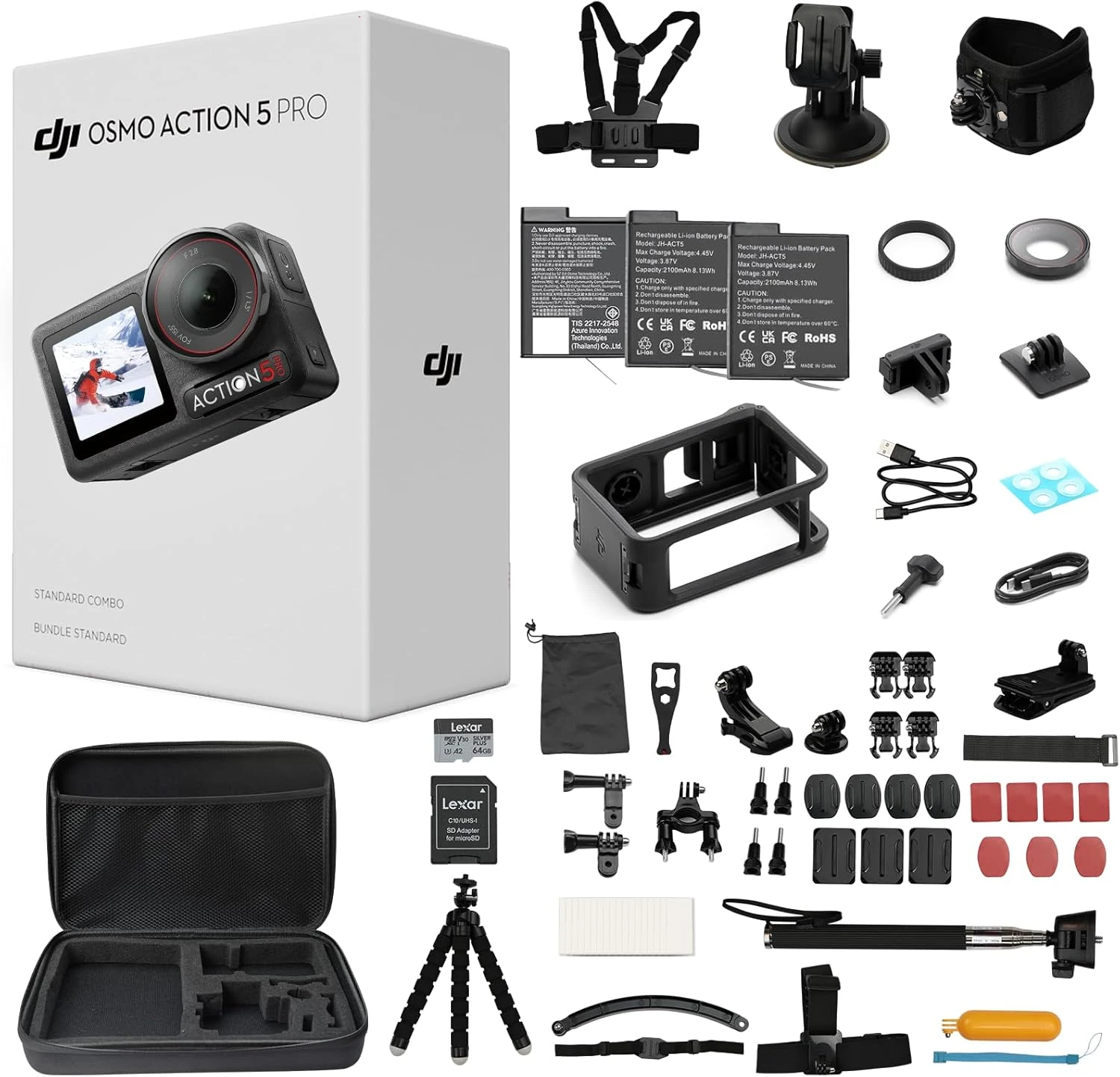 Insta360 X5 Action Camera – 8K 360°, Waterproof