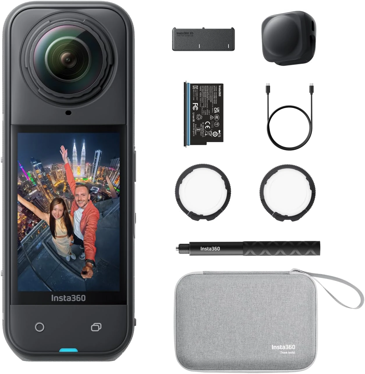 Insta360 X4 Camera – 8K 360 Video, 135 Min Battery