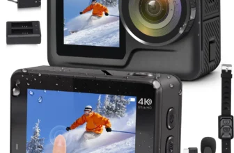 JOH 4K Action Camera – Dual Screens, Waterproof