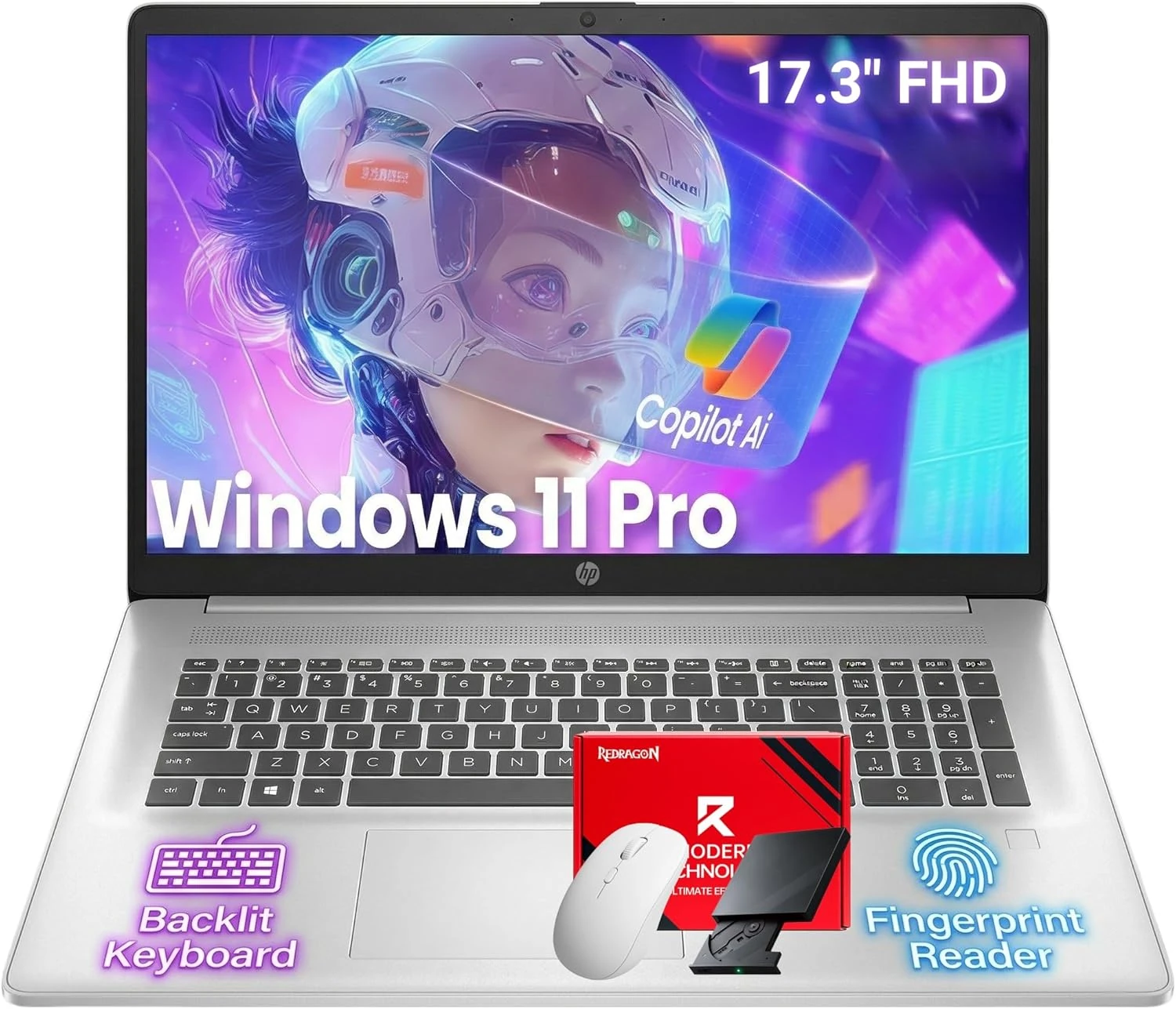 HP 17.3″ Touch Laptop – Intel Core Ultra 7, 16GB RAM