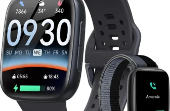 Fitpolo Smartwatch – 1.85″ AMOLED, 7-Day Battery
