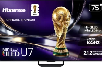 Hisense 75″ U7 Mini-LED TV – 4K UHD, 165Hz Refresh
