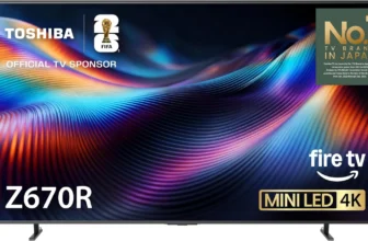 TOSHIBA 65″ 4K UHD TV – QLED, Native 144Hz, HDR10+, Dolby Vision IQ