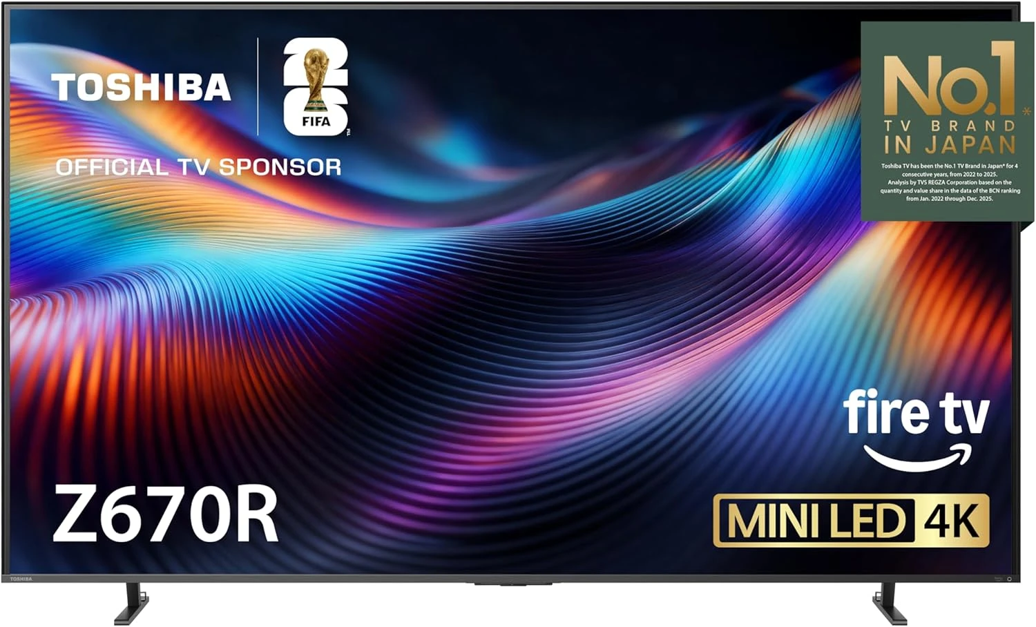 TOSHIBA 65″ 4K UHD TV – QLED, Native 144Hz, HDR10+, Dolby Vision IQ