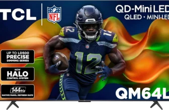 TCL 55″ Mini LED QLED TV – 4K HDR, 120Hz-144Hz