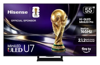 Hisense 55″ U7 Mini-LED TV – 4K UHD, 165Hz VRR